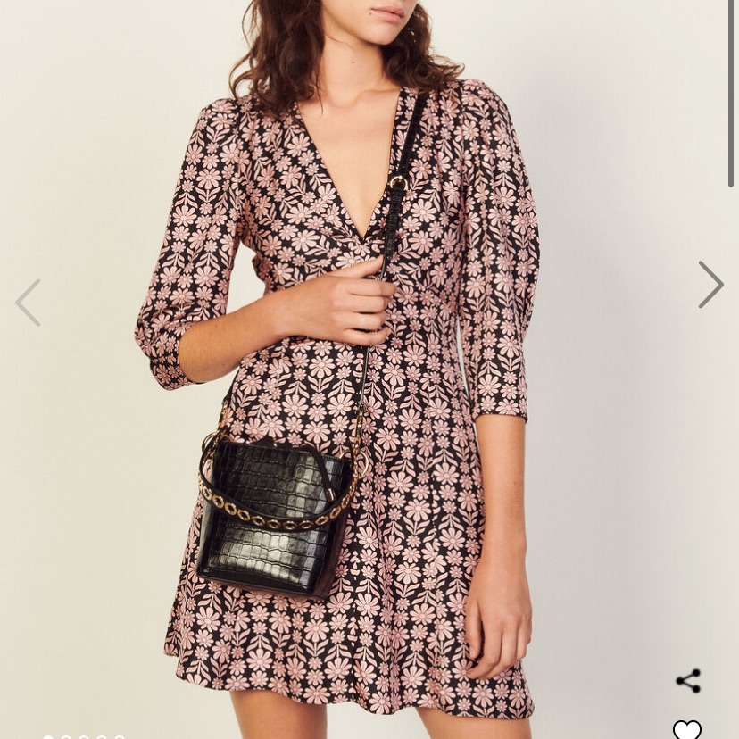 Sandro Silk Short Printed Dress